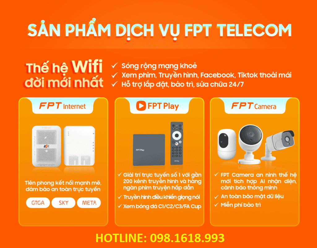Dịch vụ FPT Thanh Trì cung cấp tới khách hàng