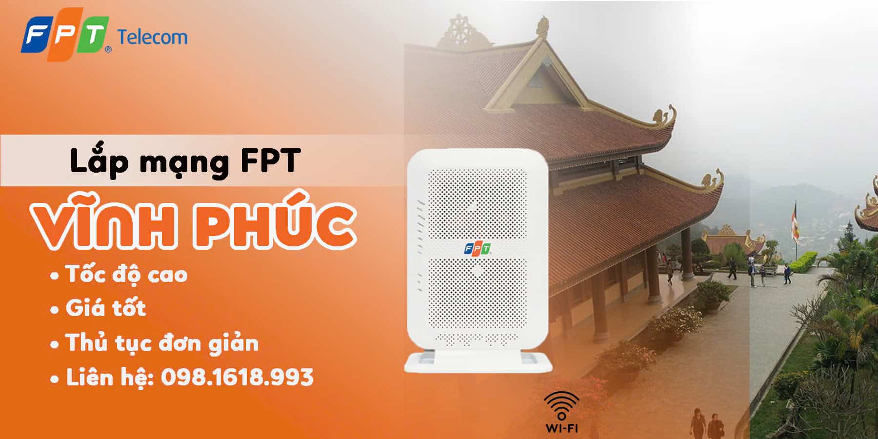 Lắp mạng FPT Vĩnh Phúc