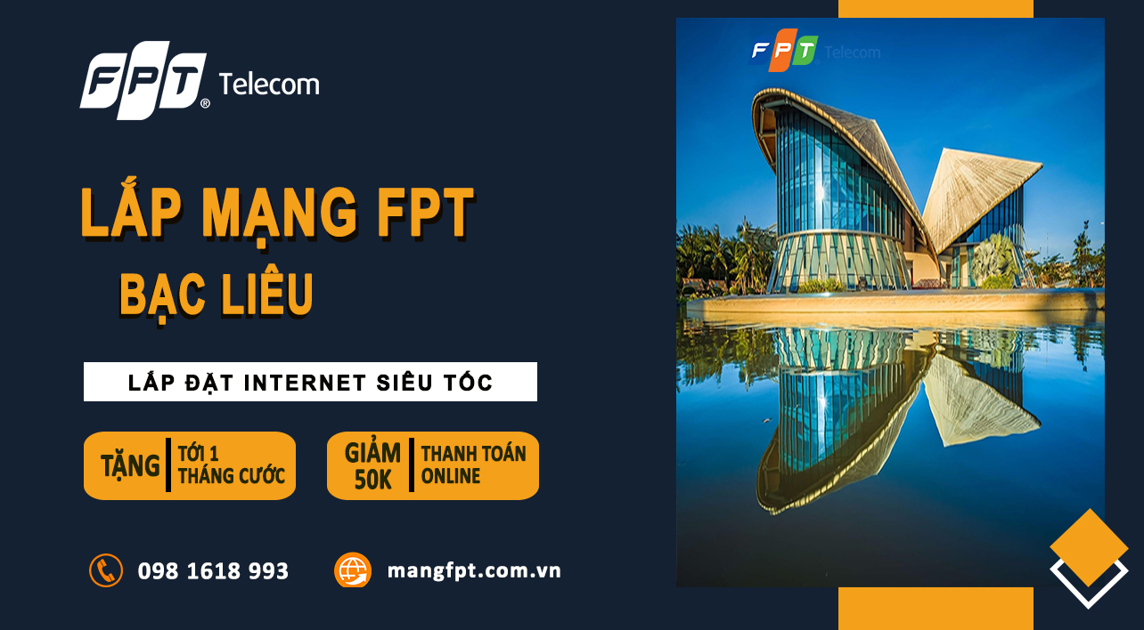 Lắp mạng FPT Bạc Liêu