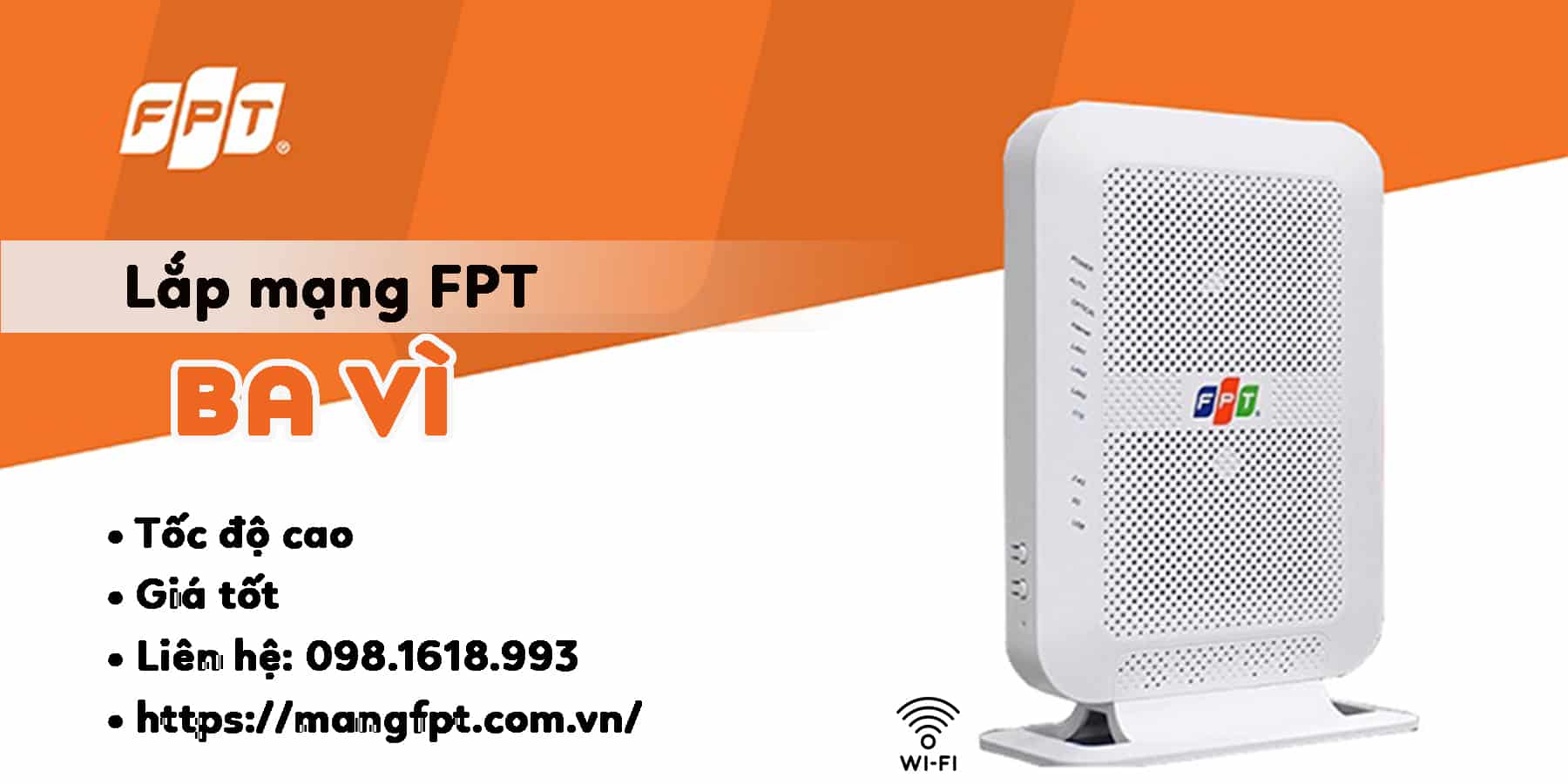 Lắp mạng FPT Ba Vì